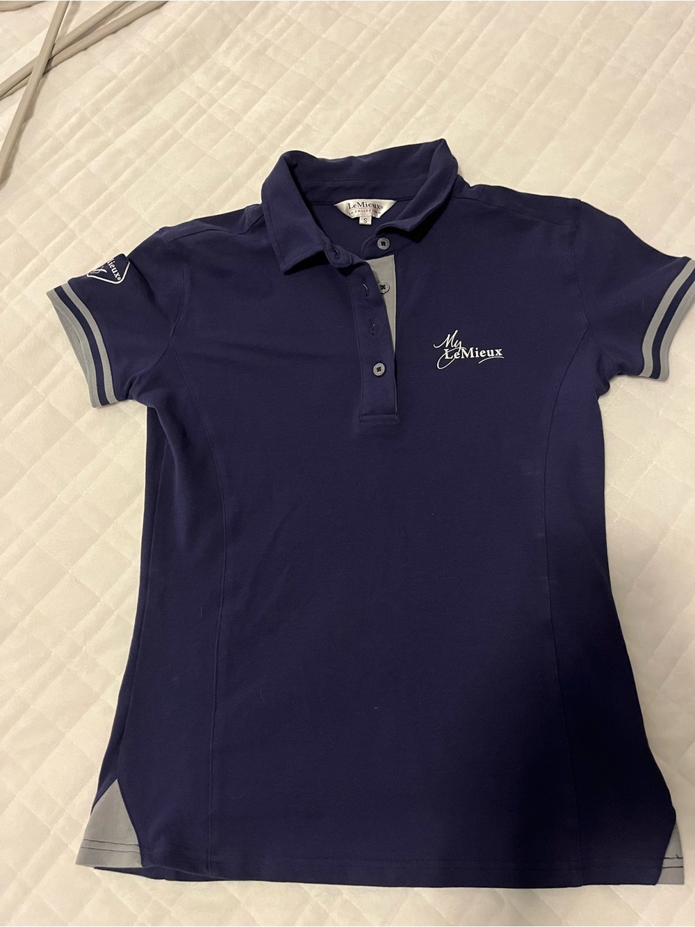 Le Mieux Women's Navy Polo Shirt.